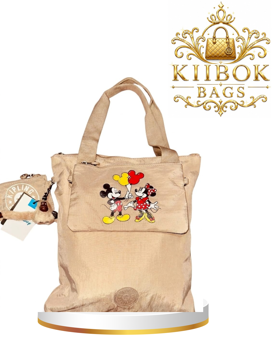 Bolsa kipling Caqui