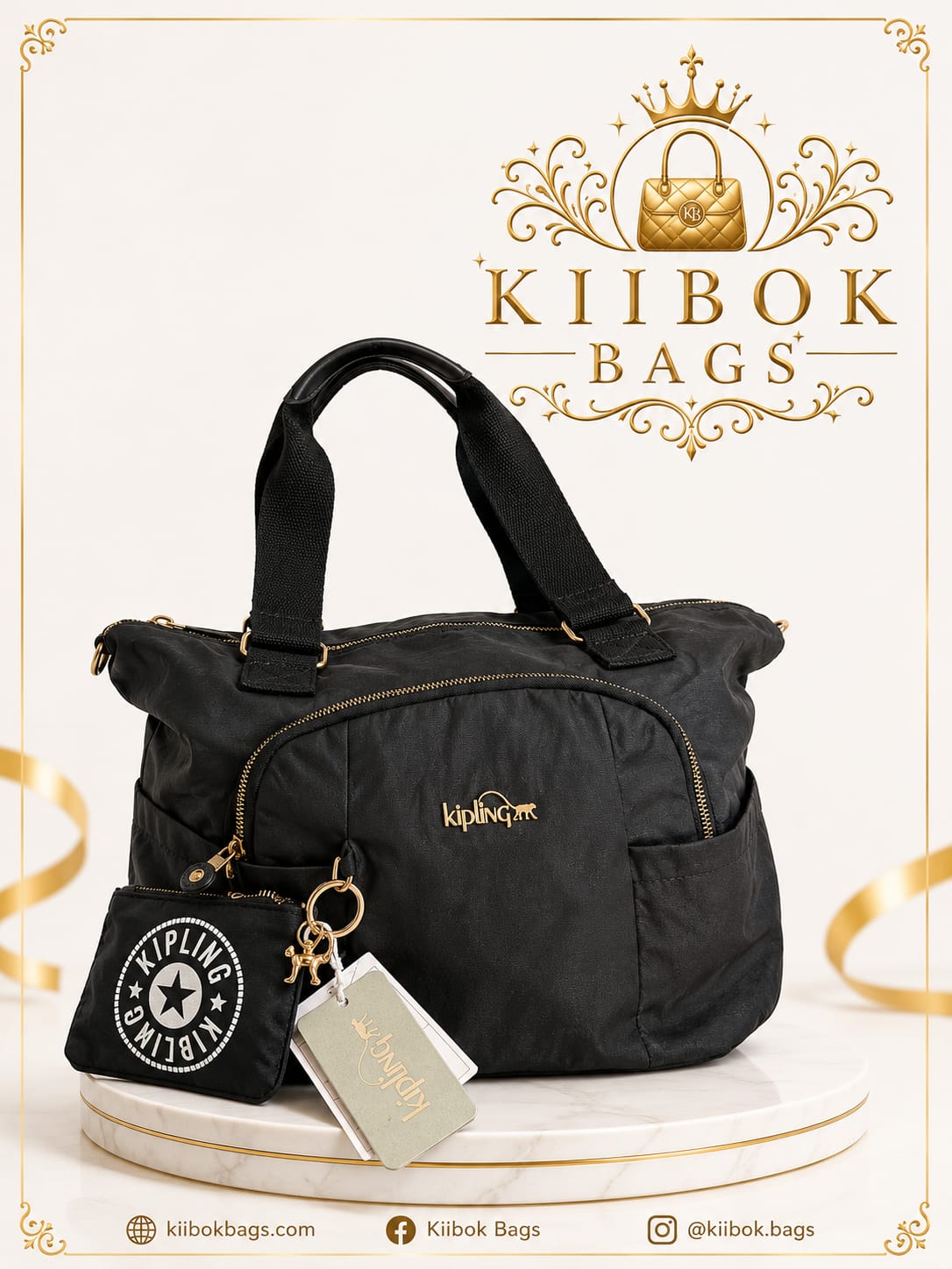 Bolso Kipling Negra